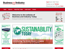 Tablet Screenshot of businessandindustrytoday.co.uk